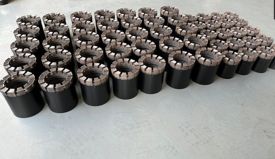 HQ NQ Core de perforación de línea de cable hecho de diamante impregnado y acero al carbono